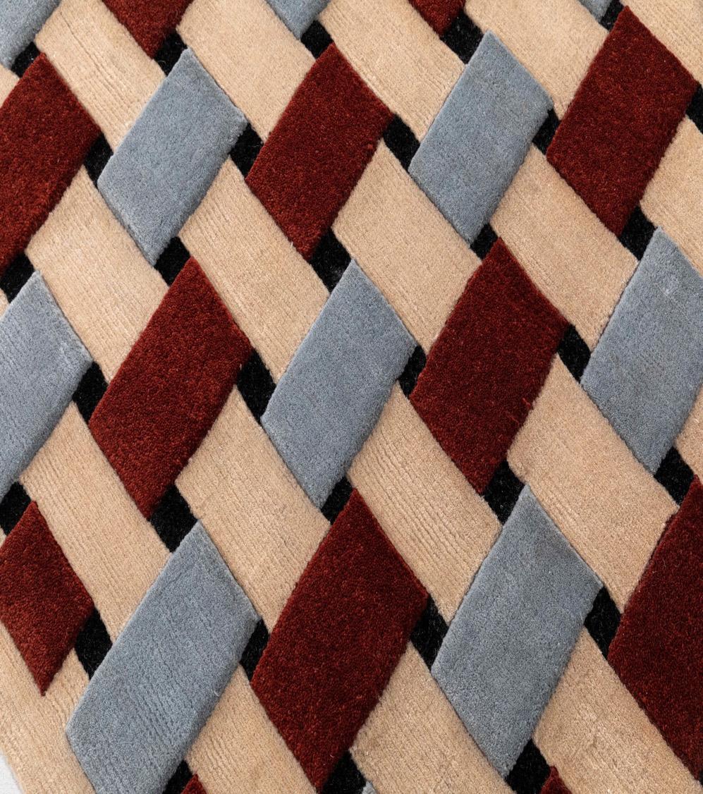 Basket Weave Runner - Cherry - Image 3